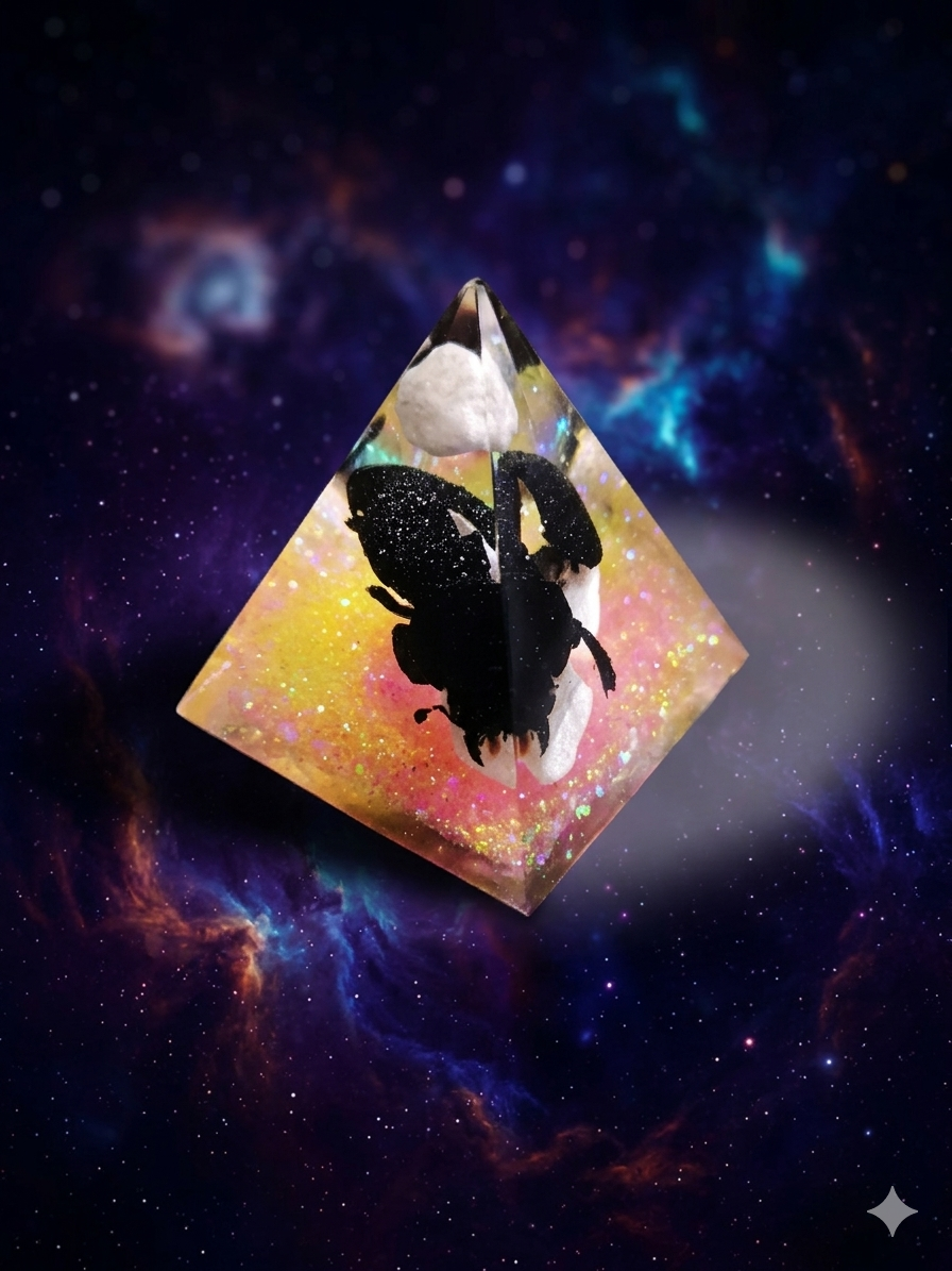 Scarabée résine artisanale - Mag'ical Epoxy